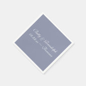 グレーカッコいいファッショナブル独身のカラー紙 スタンダードカクテルナプキン (角)