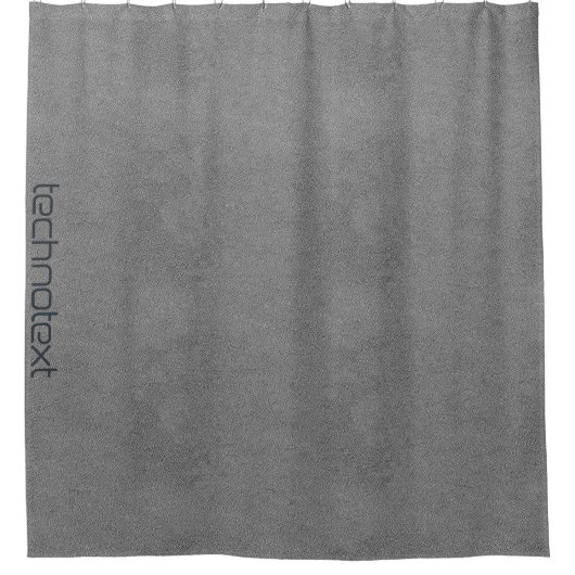 グレーカッコいいレザー工業用ロフトルック シャワーカーテン (正面)