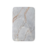 グレーカッコいい金ゴールド大理石、花崗岩、石のテクスチャ バスマット (正面縦)