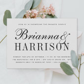 グレーカップルナーズウェディングシャワー 招待状