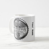 グレーカドゥケウス小児科ナース コーヒーマグカップ (正面左)