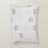 グレーカボチャ秋秋シーズンパターン アクセントクッション (正面(垂直))