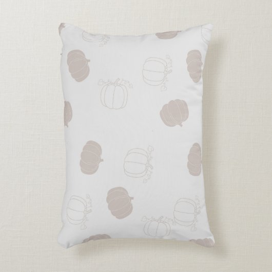 グレーカボチャ秋秋シーズンパターン アクセントクッション (正面(垂直))