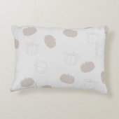 グレーカボチャ秋秋シーズンパターン アクセントクッション (裏面)