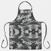 グレーカモフラージビジネスエプロン エプロン (正面)