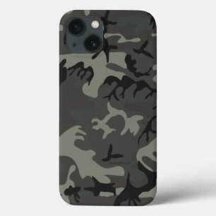 グレーカモフラージュiPadケース iPhone 13ケース