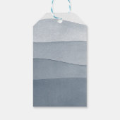 グレーカラフルウォーター色の聖体拝領 ギフトタグ (裏面)