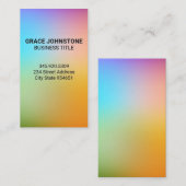 グレーカラフルメントの背景 名刺 (正面/裏面)
