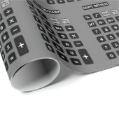 グレーカラレータ誕生日 ラッピングペーパー (ロールコーナー)