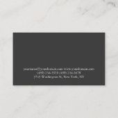 グレーカラーパーソナルトレーナー名刺 名刺 (裏面)