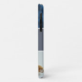 グレーカラーブロックキャットフォトコラージモノグラムペットポー Case-Mate iPhoneケース (裏面/左)