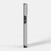 グレーカラーブロック電話ケース iPhoneケース (右側面)