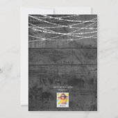 グレーカラーポップ・アートのサンドは新しい雪のフォトカード (裏面)