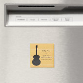 グレーカントリーギター日付磁石を保存 マグネット (インサイチュ (食洗機))