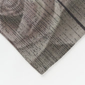 グレーカントリーシックデザイン フリースブランケット (角)