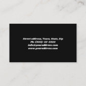 グレーカーブスポーツカービジネスカード 名刺 (裏面)