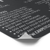 グレーカーペット、カーペットクリーナー、クリーニングサービス ポスター (角)