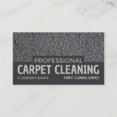 グレーカーペット、カーペットクリーナー、クリーニングサービス 名刺 (正面)