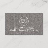 グレーカーペット、カーペット層、フィッター 名刺 (正面)