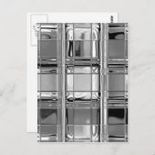 グレーガラスモザイクの色合い ポストカード (正面/裏面)