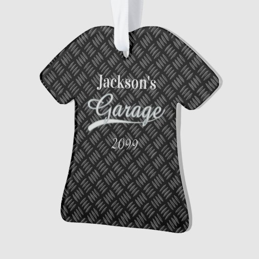 グレーガレージシャツ型オーナメント オーナメント (正面)