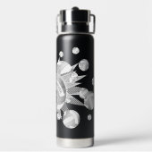 グレーガーリーシルバーのバレーボールとスター ウォーターボトル (背面)