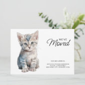 グレーキッテンキャットモーニングニューホーム引っ越しました 案内状 (スタンド正面)