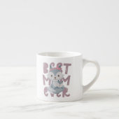 グレーキツネママとカブ最高の- Mom Ever エスプレッソカップ (右)