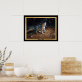 グレーキツネ準備完了 ポスター (キッチン)