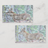 グレーキツネ 名刺 (正面/裏面)