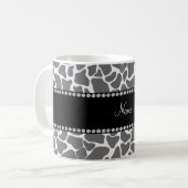 グレーキパーソナライズされたリン模様という名前 コーヒーマグカップ (正面左)