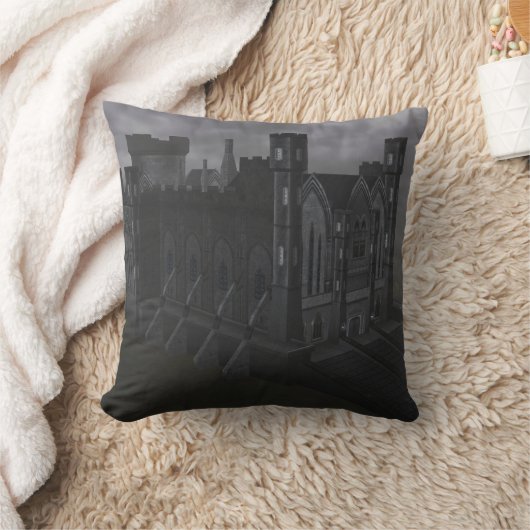 グレーキャッスル装飾用クッション クッション (ブランケット)