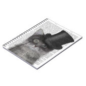 グレーキャットとトップハット ノートブック (左側)