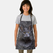 グレーキャットオールオーバープリントエプロン エプロン (インサイチュ)