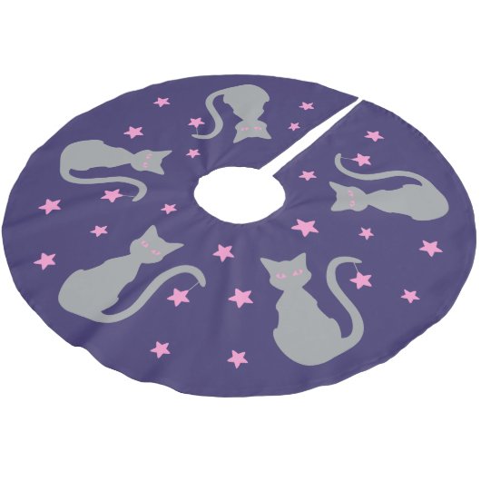 グレーキャットツリースカート ブラッシュドポリエステルツリースカート (アングル)