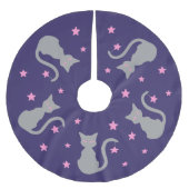 グレーキャットツリースカート ブラッシュドポリエステルツリースカート (正面)