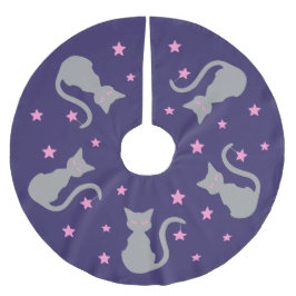 グレーキャットツリースカート ブラッシュドポリエステルツリースカート