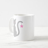 グレーキャットマグ コーヒーマグカップ (正面左)