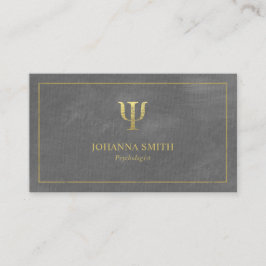 グレーキャンバスゴールデンフレーム、心理学者Psiシンボル 予約カード