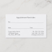 グレーキャンバス神は愛クリスチャン教会の牧師 予約カード (裏面)