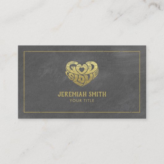 グレーキャンバス神は愛クリスチャン教会の牧師 予約カード (正面)