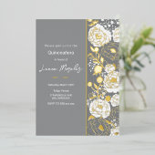 グレーキンセアニラフォイル招待状 箔招待状 (立ち正面)