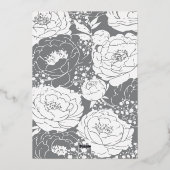 グレーキンセアニラフォイル招待状 箔招待状 (裏面)