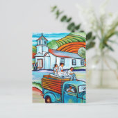 グレーギャラリー：日曜日のドライブ ポストカード (スタンド正面)