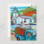 グレーギャラリー：日曜日のドライブ ポストカード (正面/裏面)