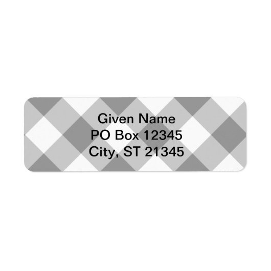 グレーギンガム ラベル (正面)