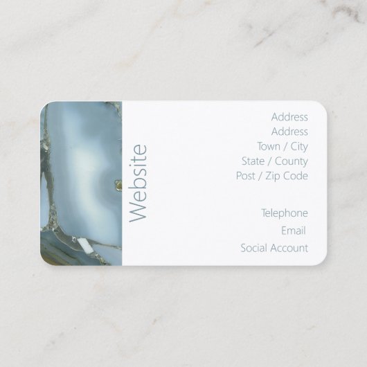 グレークォーツ名刺 名刺 (裏面)