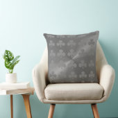 グレークモダンラブパターンコットン装飾用クッション クッション (椅子)