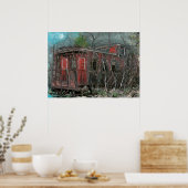 グレークラウドアイランドカボース油オンパネル ポスター (キッチン)