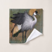 グレークラウンドクレーンバスタオル バスタオルセット (ウォッシュタオル)